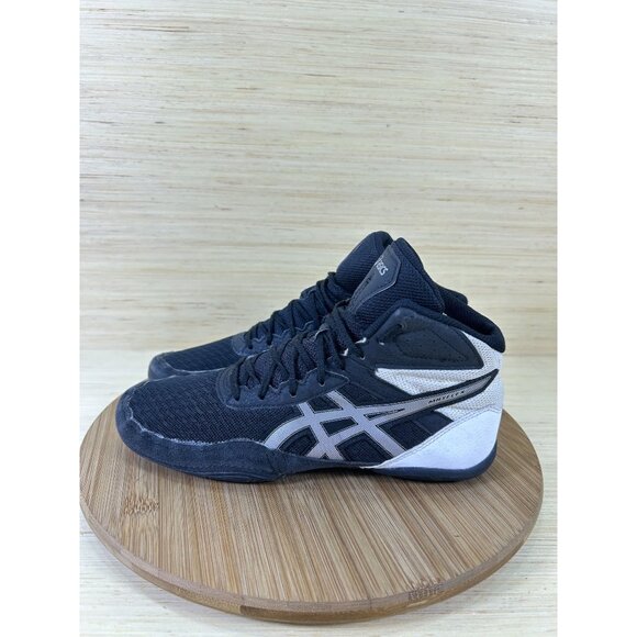 Asics Matflex 6 Black White Metallic Wrestling Shoes Womens Size 8 - Picture 1 of 8
